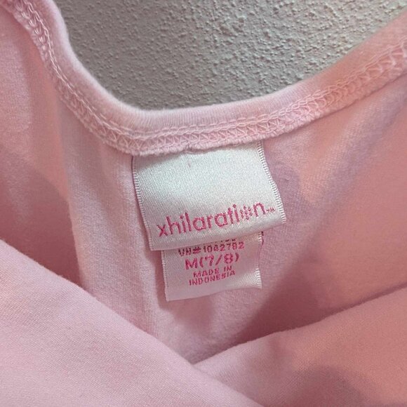 *10/$25* Girl's Xhilaration Pink Flower Skirted Dance Leotard - Size 7/8 - Picture 2 of 4